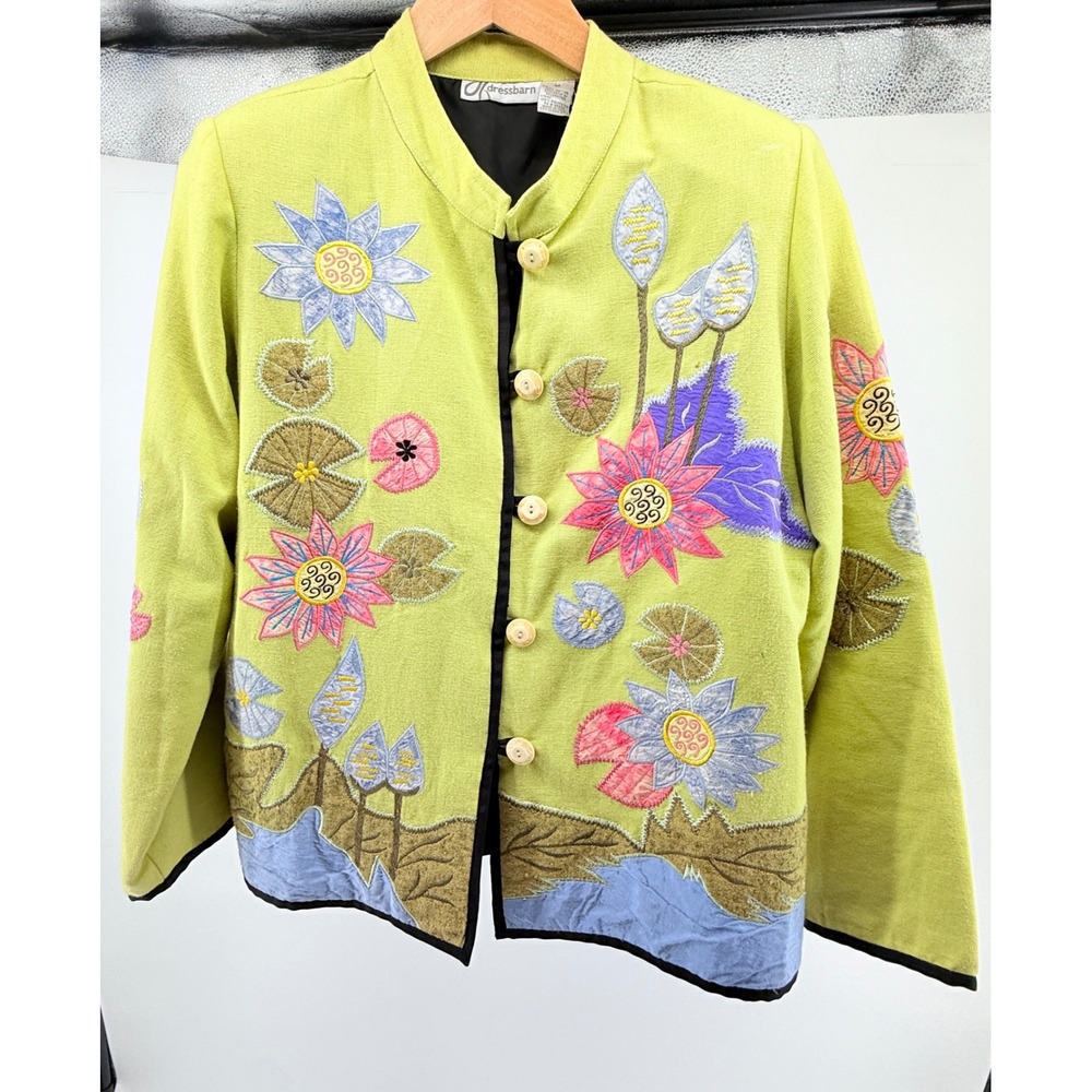 Dressbarn Women Floral Embroidered Jacket Cottagecore
Size M